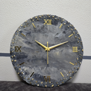 Resin Grey Wall Clock