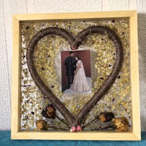 Heart of Forever – Resin Varmala Memory Frame