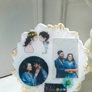 Couple-Themed Personalized Resin Photo Frame
