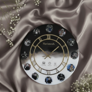 Baby 12-Month Journey Resin Wall Clock