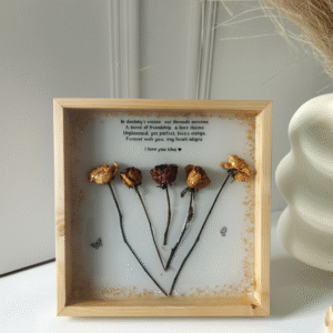 Preserved Rose Memory Frame